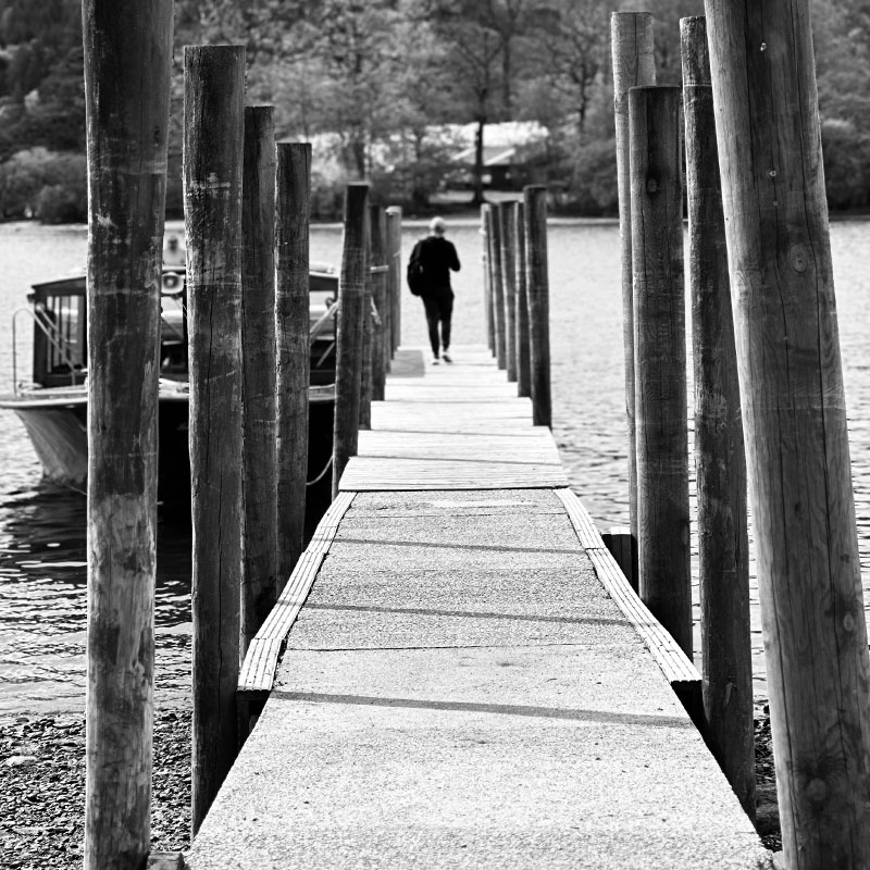 A view of a dock on Derwentwater